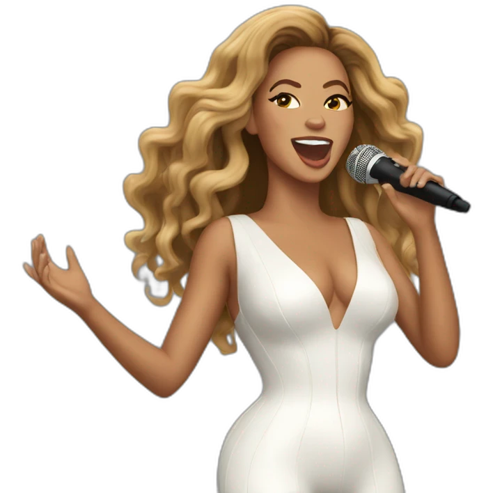 Beyonce singing emoji