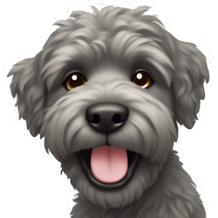 Bouvier smiling emoji