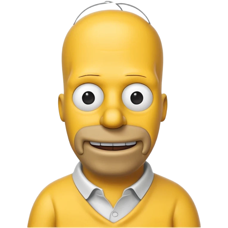 minimalist simpson homer emoji