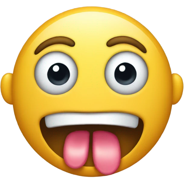 Shocked face with drooping mouth emoji