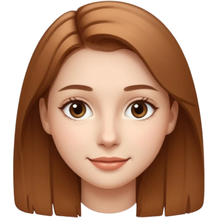 A realistic portrait of a young woman with soft facial features, clear skin, natural makeup, gentle eyes, symmetrical face, subtle smile, smooth lighting, high detail, photorealistic, 85mm len
 emoji