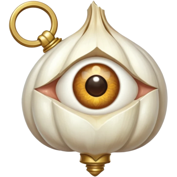 EYE KEY CHIN GARLIC emoji