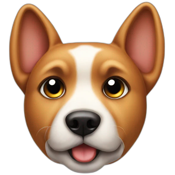 Dog ear isolated emoji