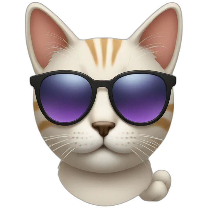 Cat with sunglasses emoji