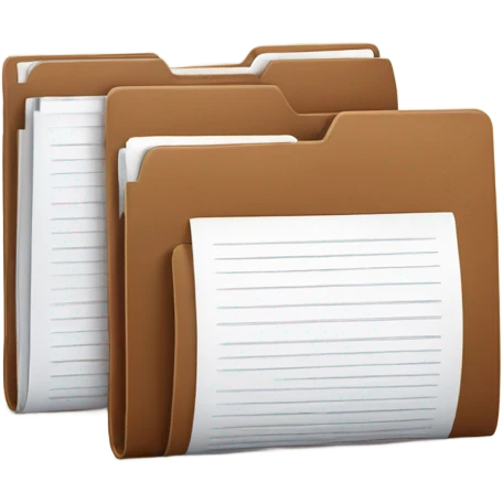 brown folder  of documents emoji