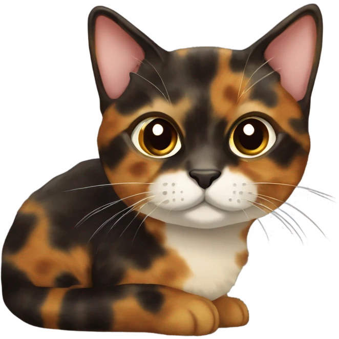 Tortoiseshell cat emoji