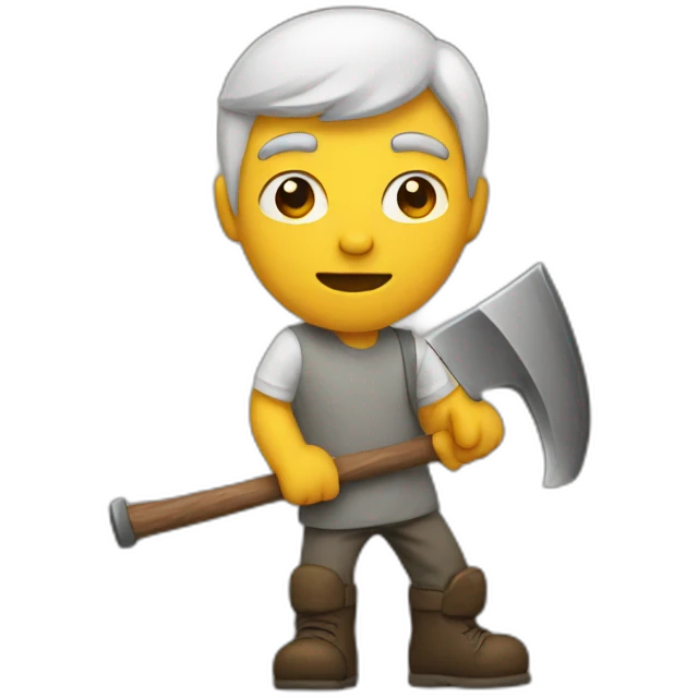 Man with axe emoji