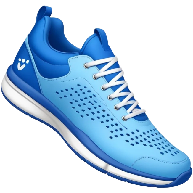 Tiburon con zapatos tenis azules emoji
