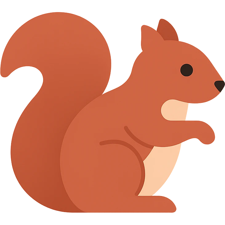 Red squirrel emoji