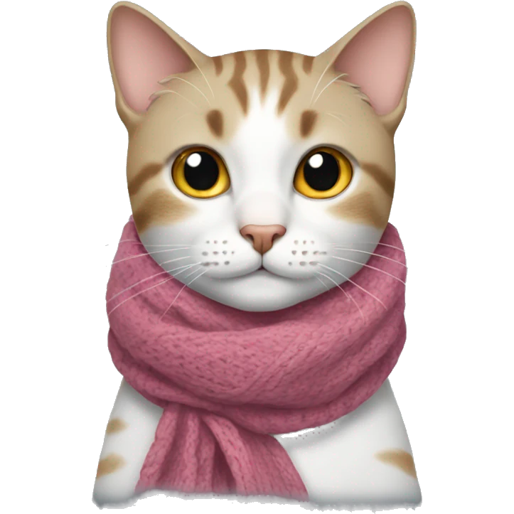 cat wearing a scarf emoji