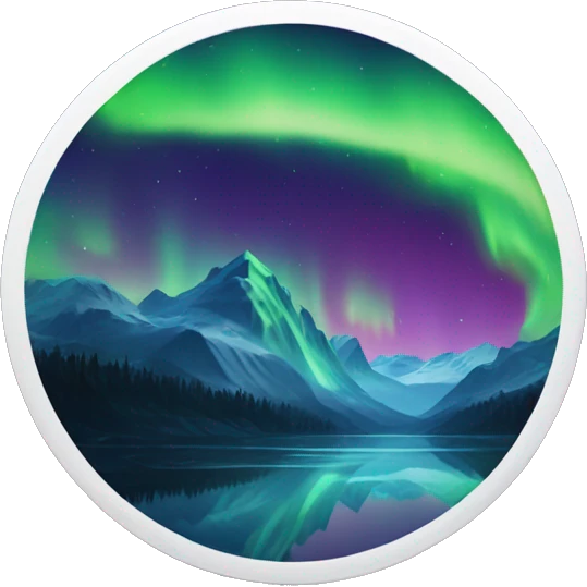 aurora borealis or northern lights emoji