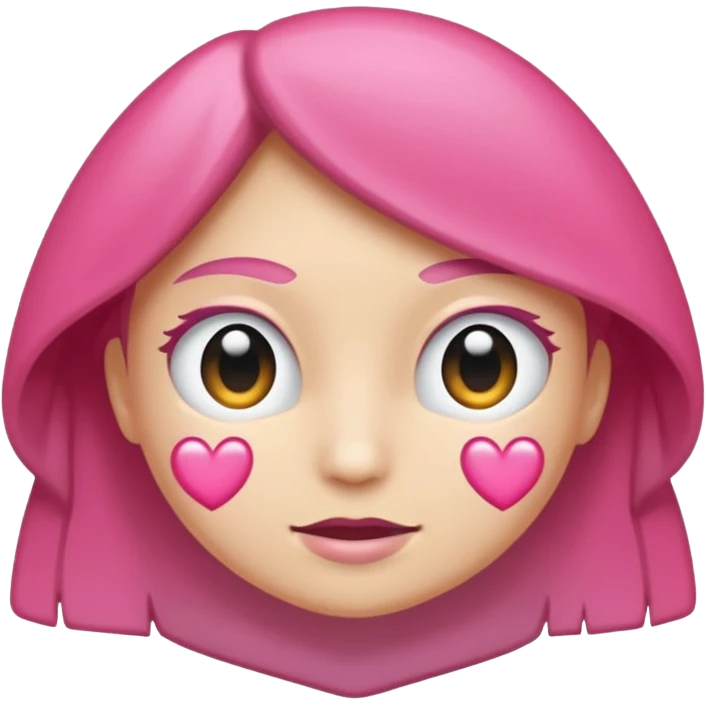 Coração emoji de coração metade rosa escuro e metade branco coração  emoji