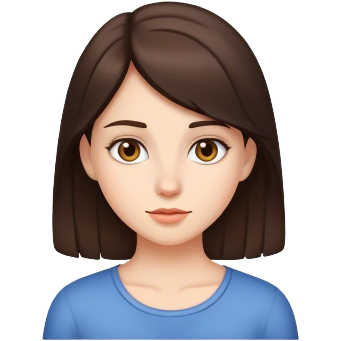 brunette girl emoji