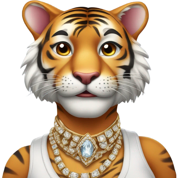 Diva tiger  emoji