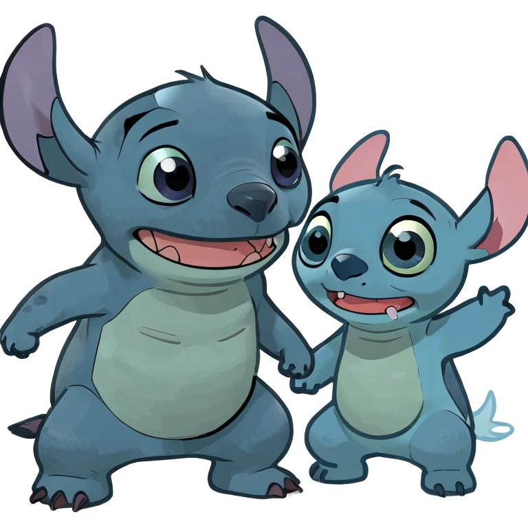 Stitch and angel  emoji