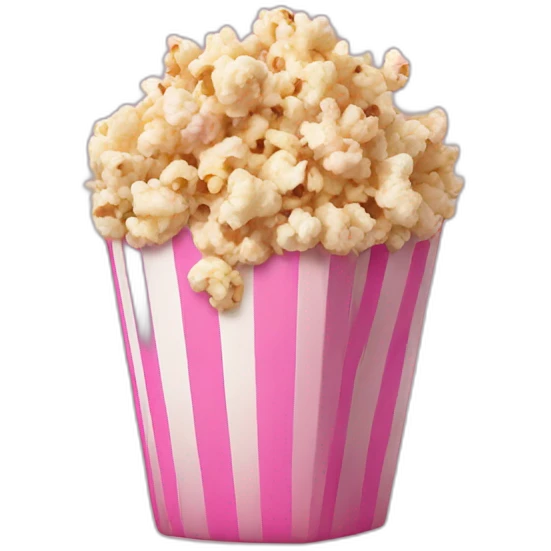 Pink-popcorn emoji