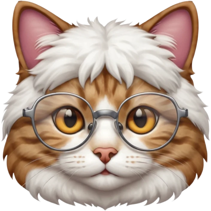  cat with glasses büst emoji