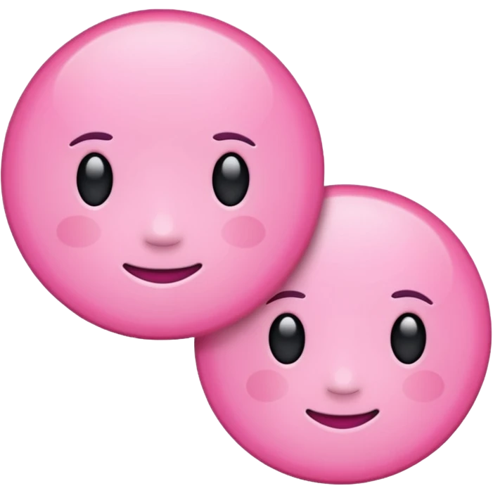 Two pink circles emoji