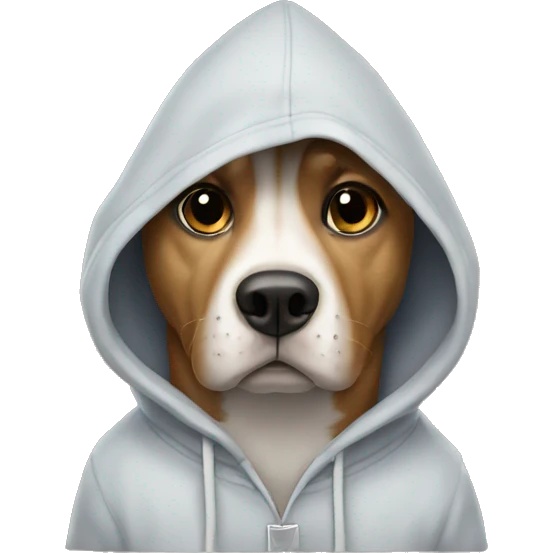 dog with a hoodie emoji
