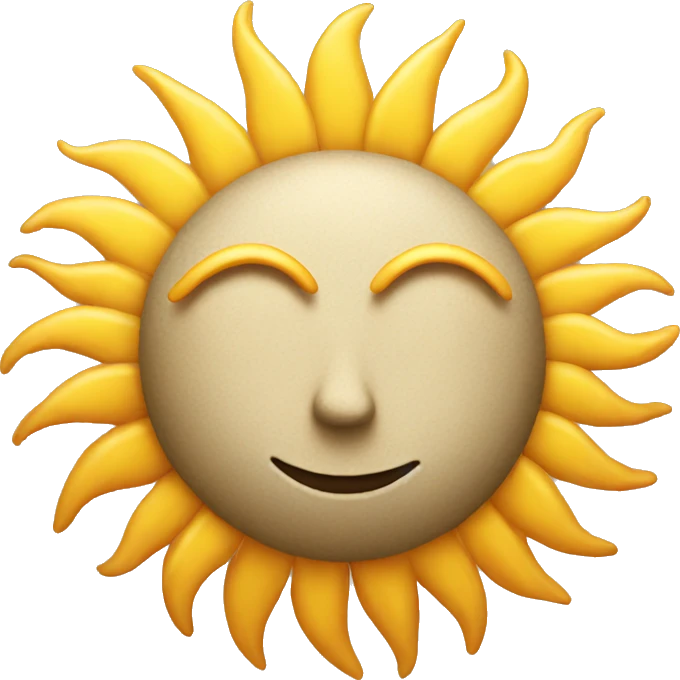Sun emoji