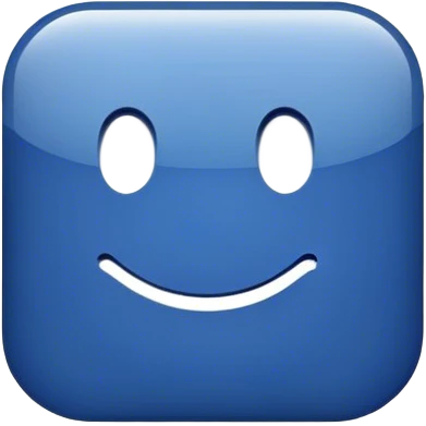 dark blue like button emoji