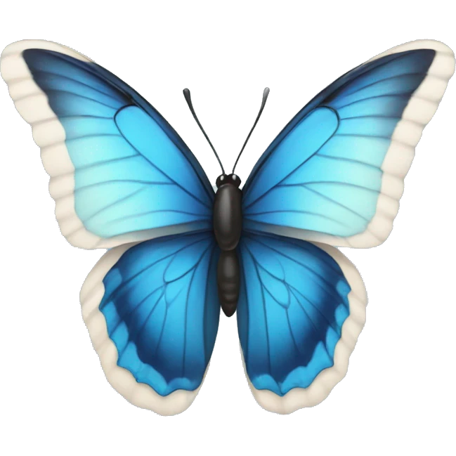 Blue butterfly emoji