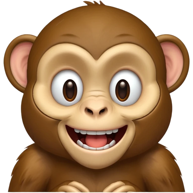 monkey smiling with all his teeth showing emoji