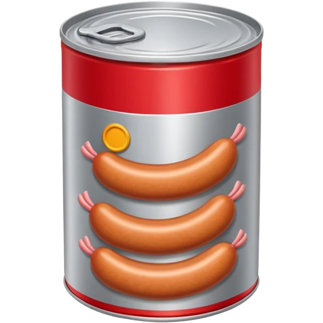 wiener sausage in can/tin emoji