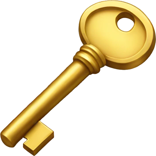 Key gold  emoji