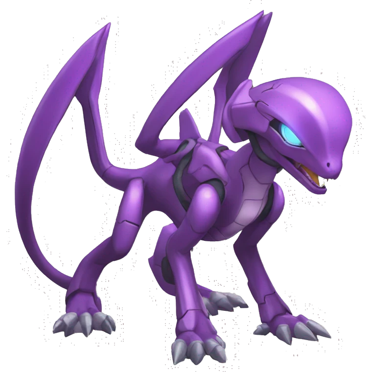  Cool Edgy Godly Futuristic Digimon-Fakemon-Genesect-Reptile full body emoji