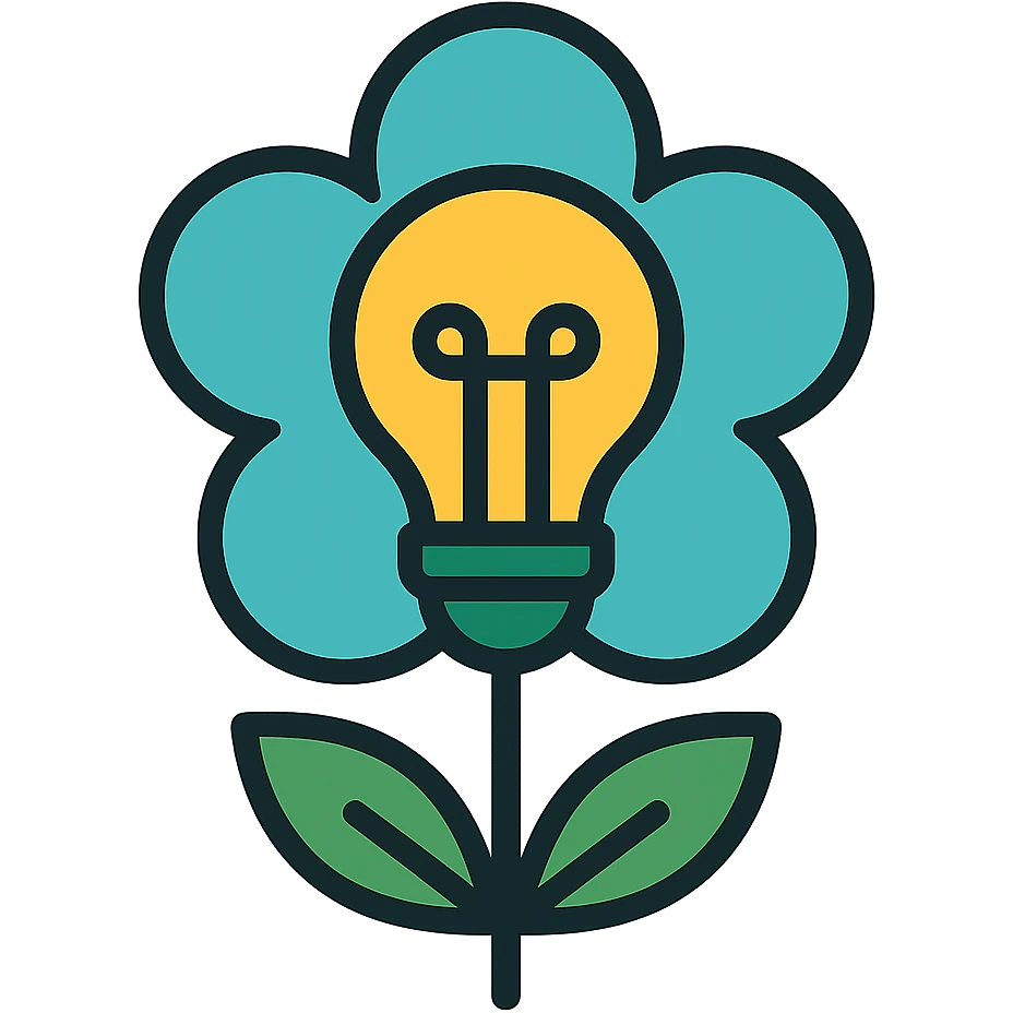 Change to a blue and green color scheme, keep the clean modern outline style, with no background. emoji