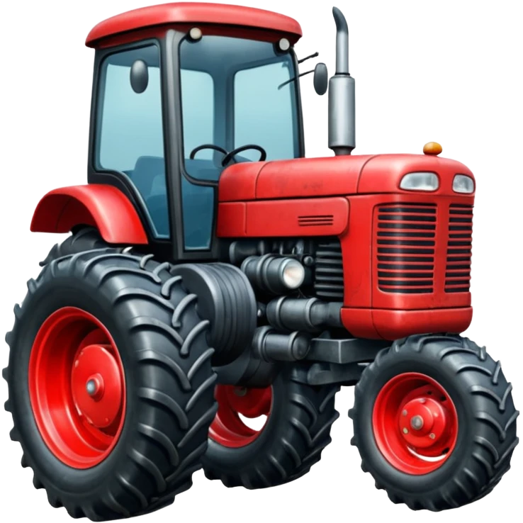 Red tractor emoji