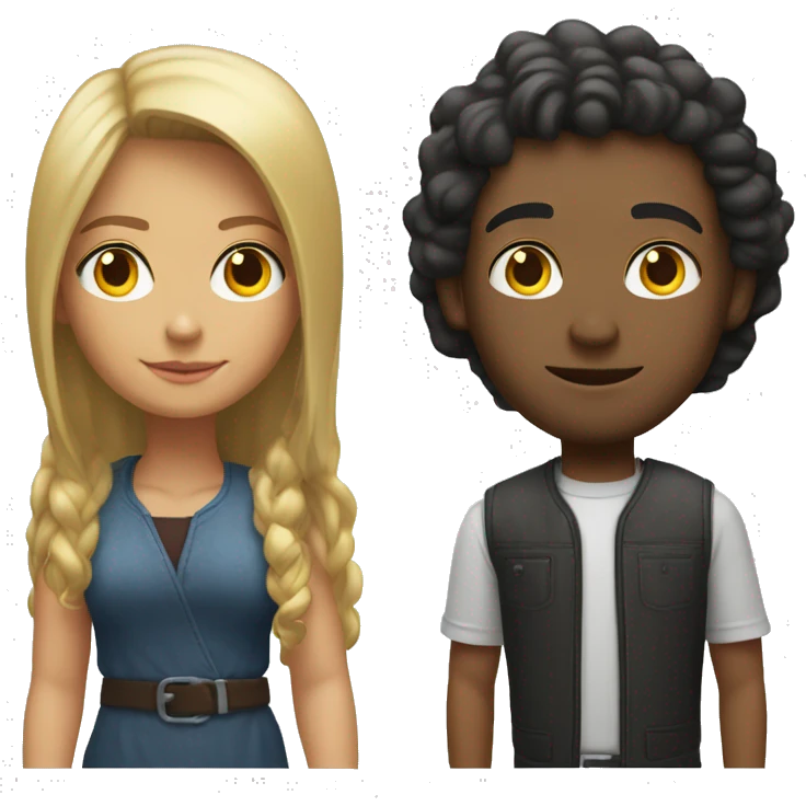 mixed girl and white man in e36 emoji