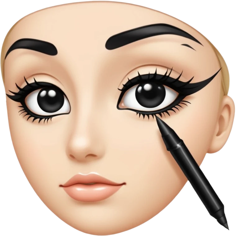 an eyeliner emoji