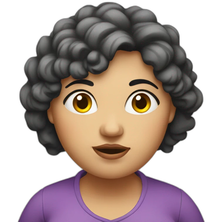 fat-idiot-woman emoji