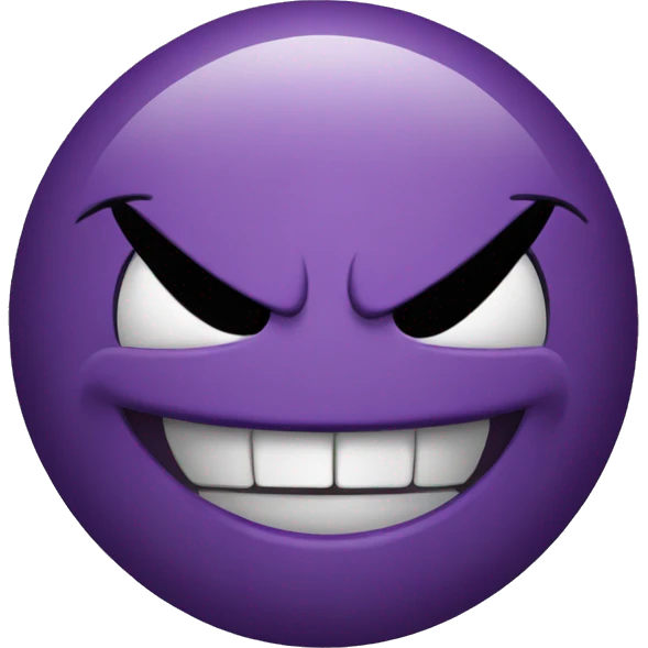 Emoji evil smile emoji