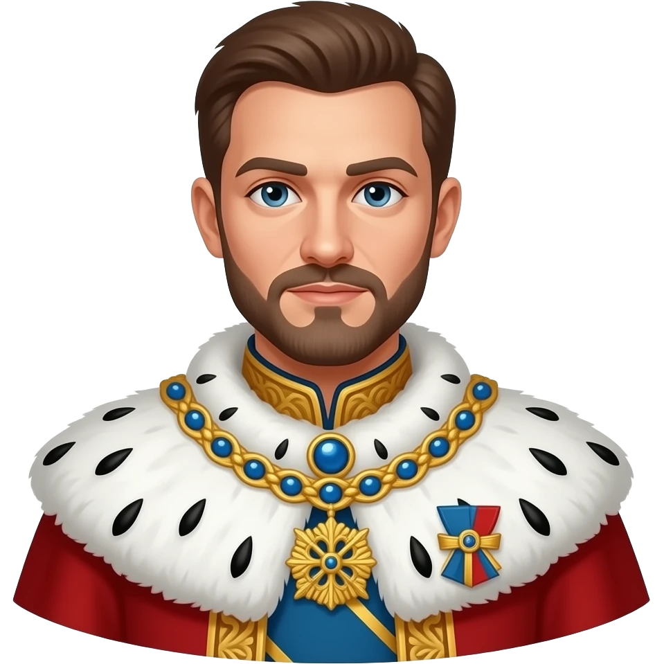 man gown royal emoji