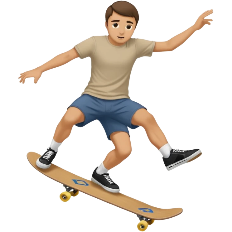 charlie Kirk doing a kickflip emoji