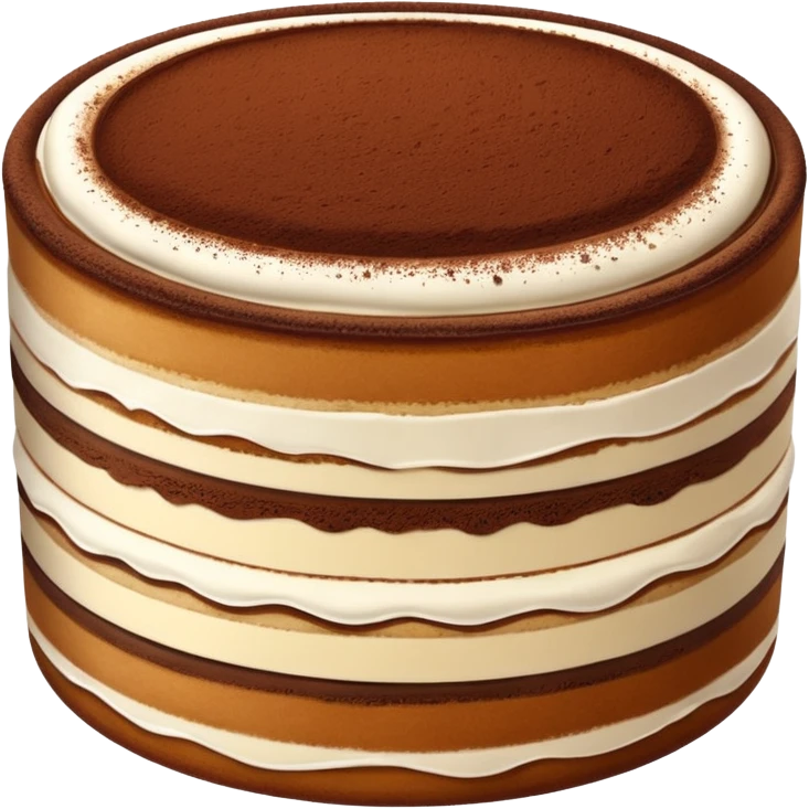 Tiramisu cake emoji