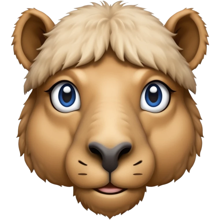 blue camel just face emoji
