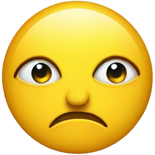Eyes by side judging serious expression on jellow circle dot like and amoyi and pressed together lips serious  emoji