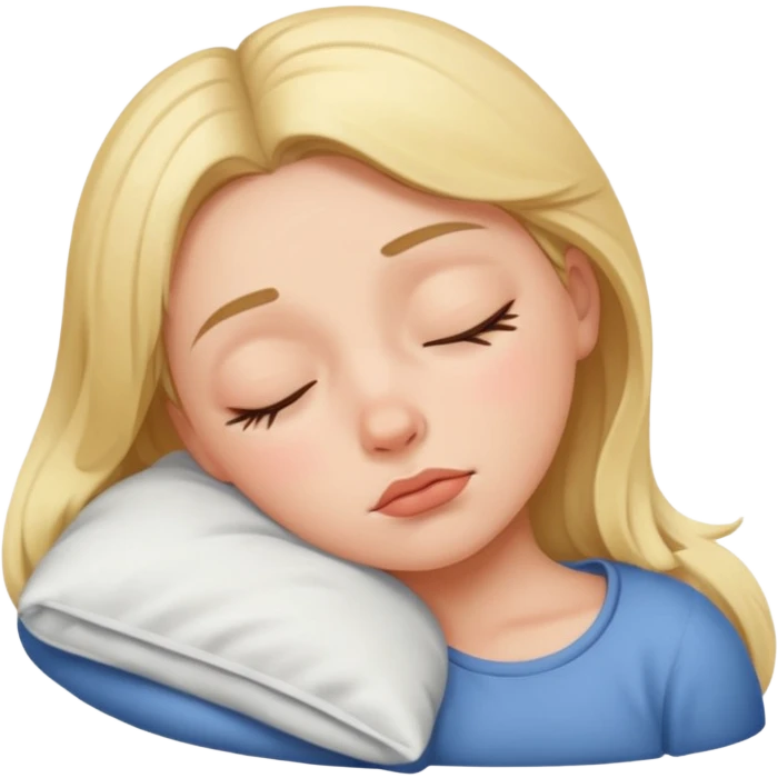Sleepy girl emoji