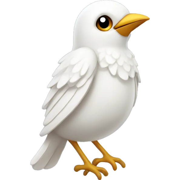 Angelic Nightingale bird  emoji