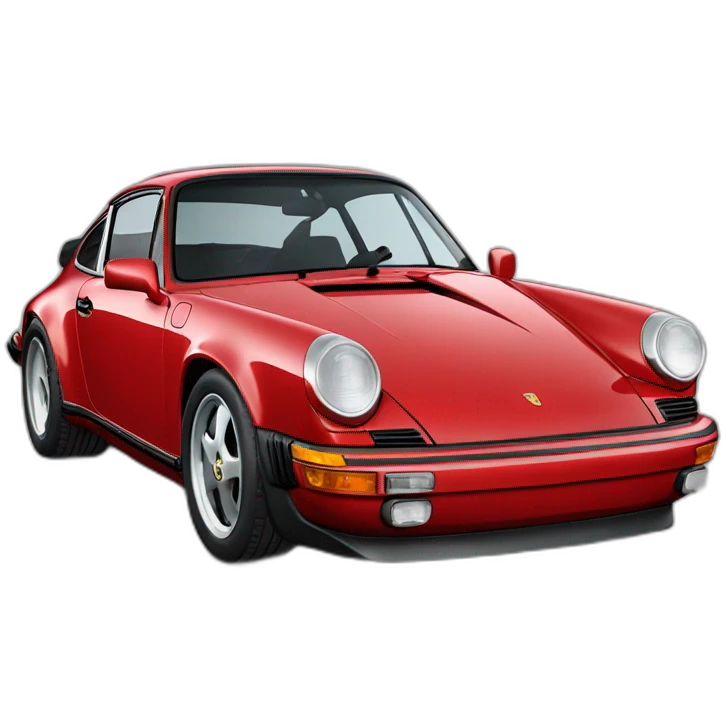 Porsche 911 rouge emoji