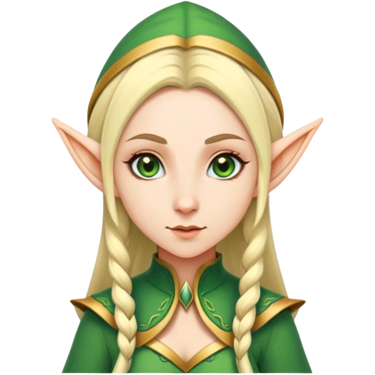female elf with pointed ears emoji