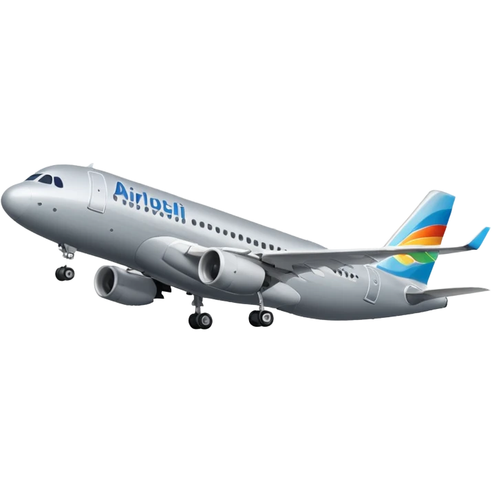 now i want a Airbus A318 Ponchi Airlines (gray colored) emoji
