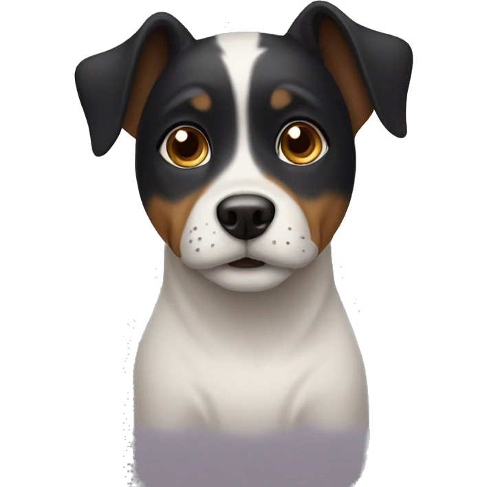 dog with girl with dark hair emoji
