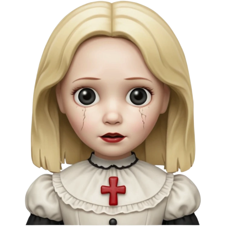 Annabelle doll from The Conjuring movie emoji