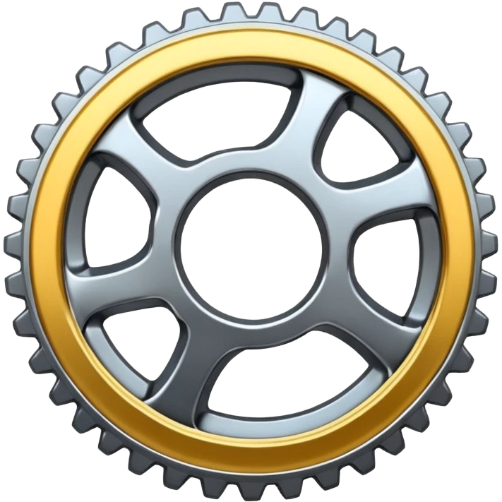 gear with infinity loop inside emoji