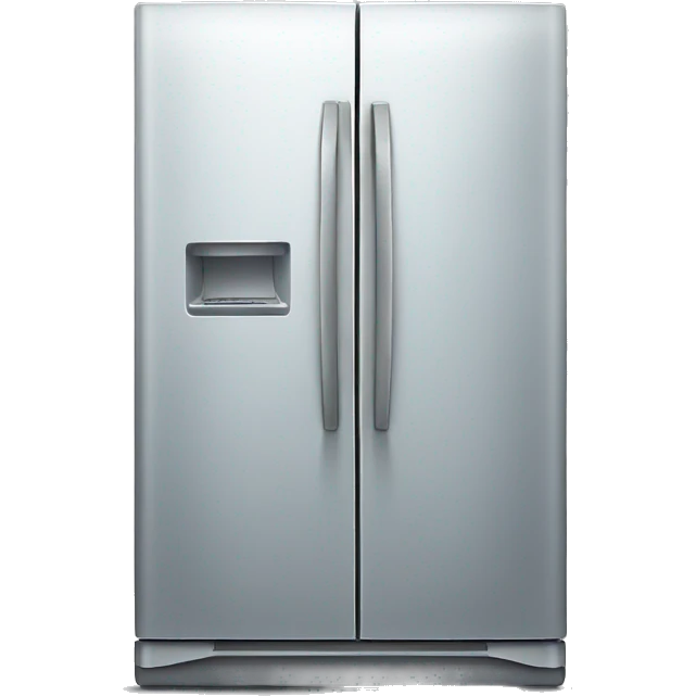 Fridge with sorrow look emoji